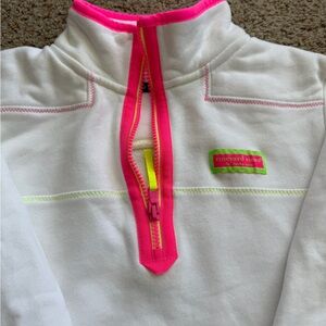 Vineyard Vines Women’s St. Barths Shep Quarter Zip Sweatshirt- Small